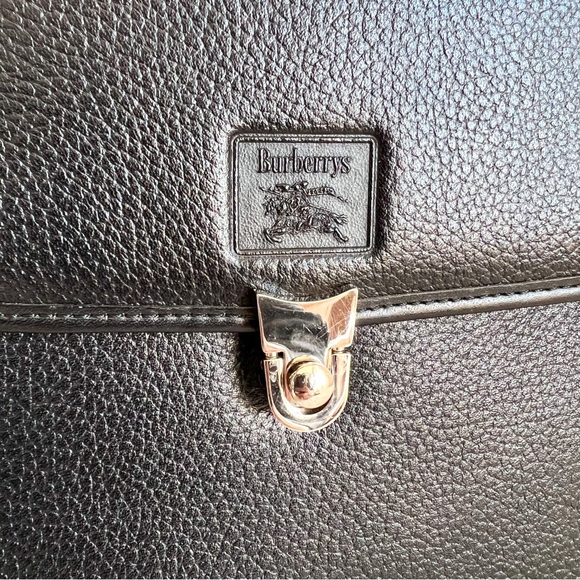 Burberry Leather Satchel Top handle Two Way Bag - Picture 4 of 16